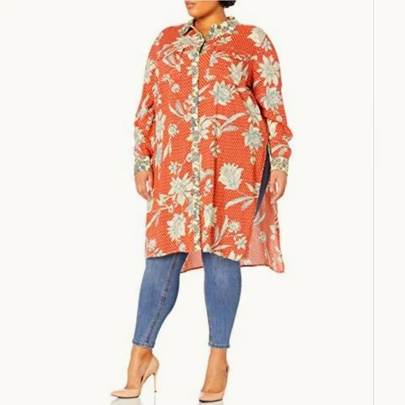 Jessica Simpson Lori Duster Shirt - Picture 2 of 12